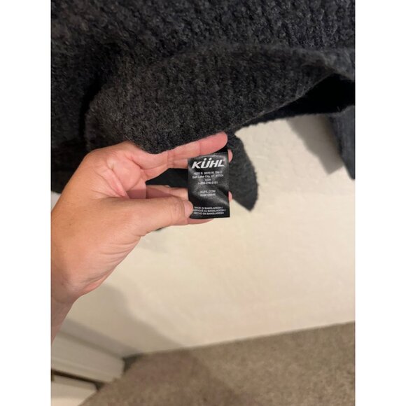 Kuhl Grey Sienna Long Sleeved Waffle Print Turtleneck Sweater - Picture 9 of 13